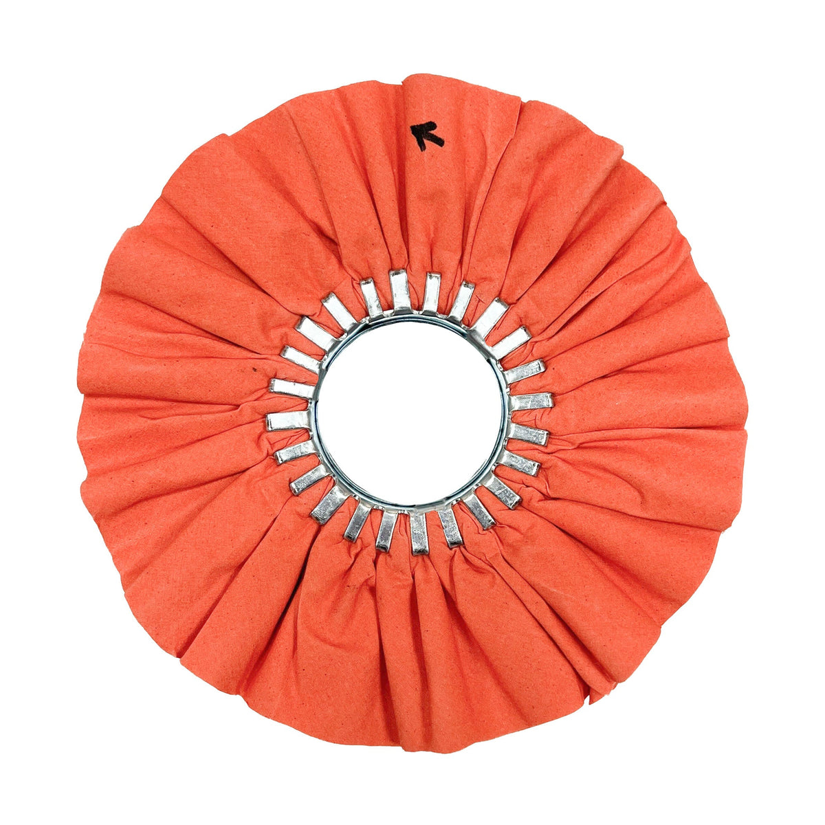 Large Buffing Wheels – Orange No Center Plate Display, Durable and Heavy-Duty Buffing Wheels for Metal Polishing, Designed for Aggressive Cutting and Surface Preparation Without Center Plate, Ideal for Professional Metal Finishing.