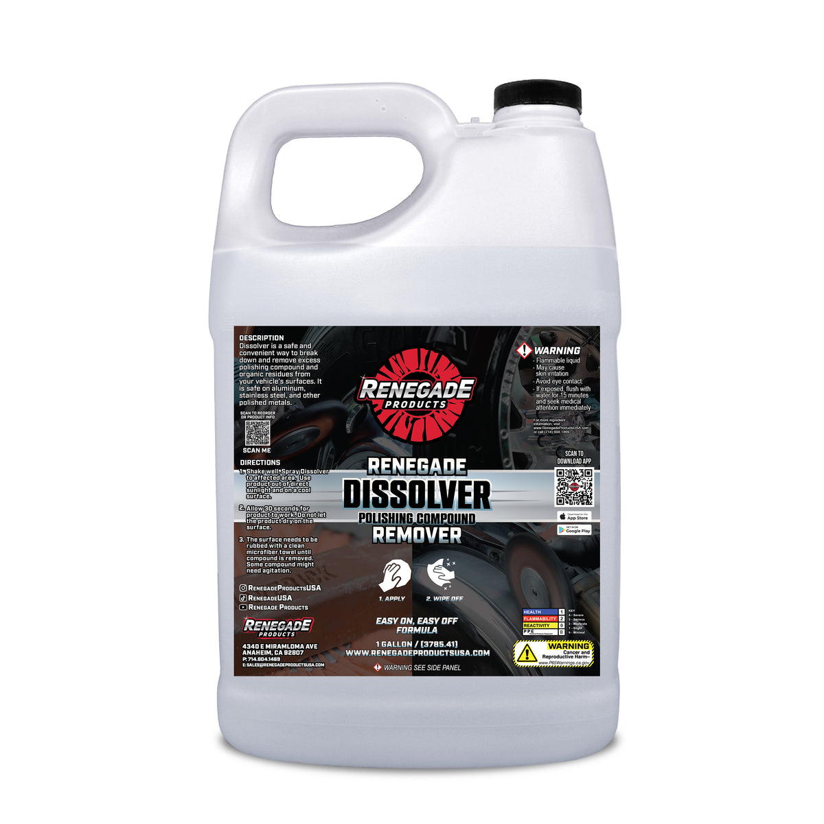 Dissolver Polishing Compound Remover