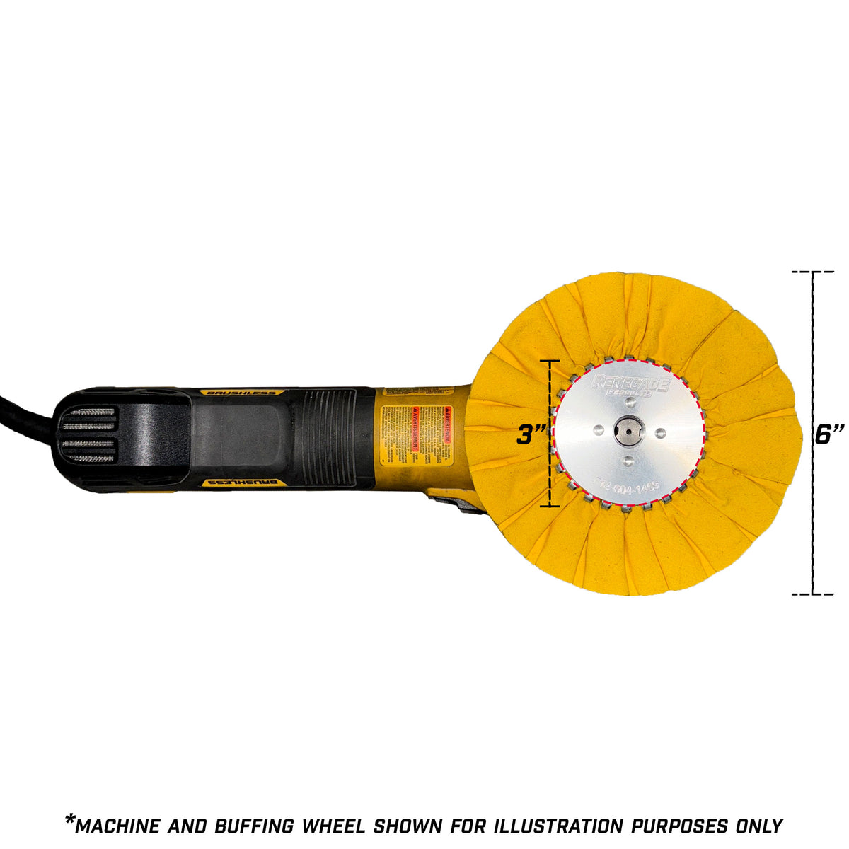 3&quot; MINI Insertable Safety Flanges for 6&quot; Mini Buffing Wheels