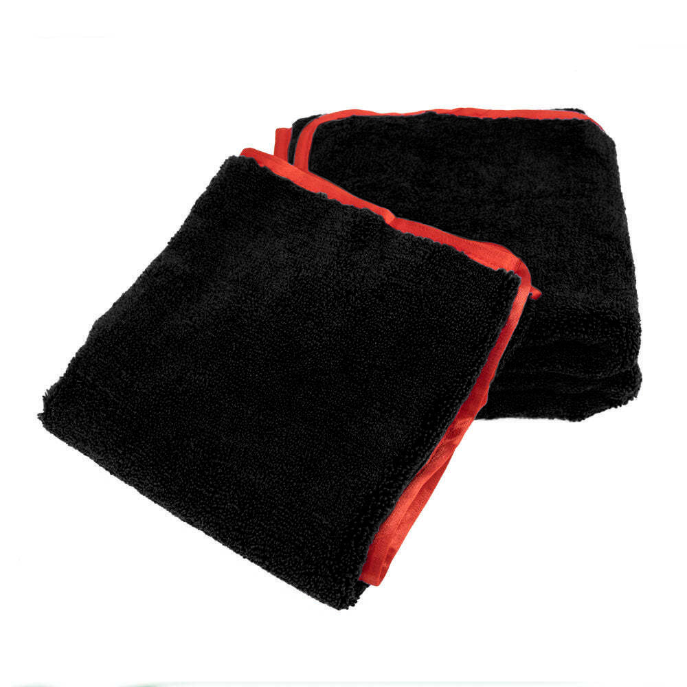Premium Plush 16 x 24 Microfiber Towel Black