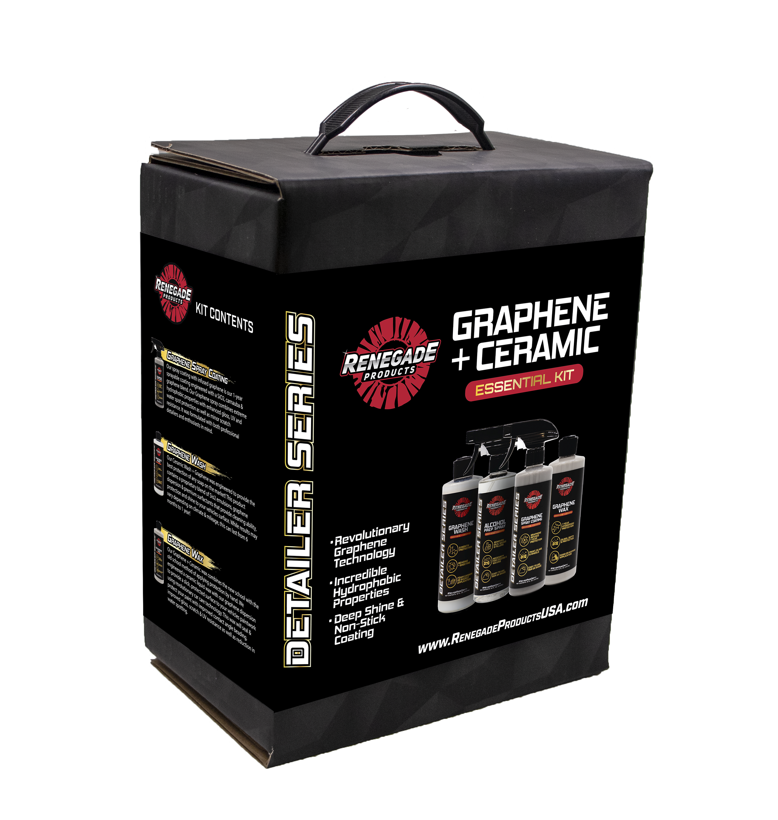 Graphene & Ceramic Black Paint Polish 16 Oz - Renegade Products USA