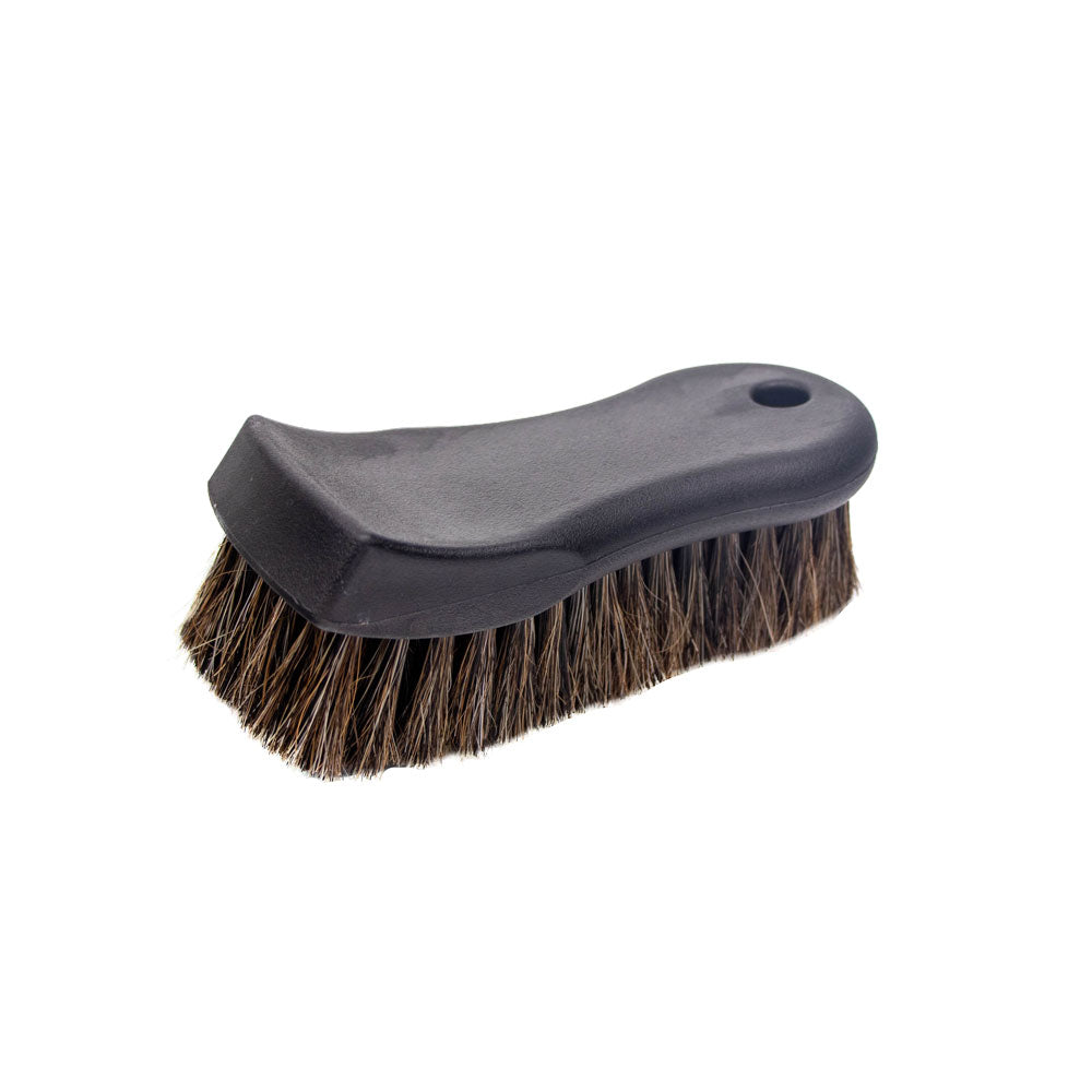 Auto Drive 4.5-INCH LEATHER CARE BRUSH Natural Horse Hair Soft Bristles CAR  HOME